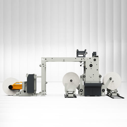 Cortadora rebobinadora automática - RSR-III - Rotomak - con dos ejes de rebobinado / para etiquetas / para films de plástico