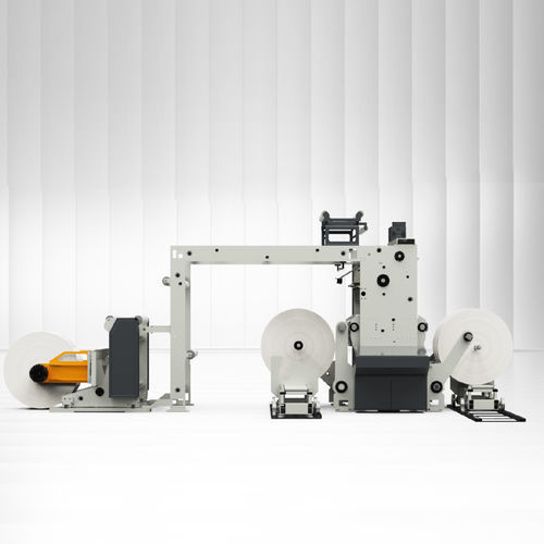 Cortadora rebobinadora compacta - RSR-I - Rotomak - para etiquetas / para films de plástico / para papel
