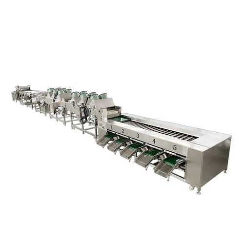 Línea de procesamiento de patatas - Zhucheng Jiapin Food Machinery Co., Ltd. - hortalizas de raíz / de lavado / de clasificación