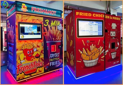 Distribuidor para comidas - Foodline French Fries Vending Machine - Henan Hongtu Machinery Manufacturing Co., Ltd. - totalmente automático / asistido por ordenador / para sistema autónomo
