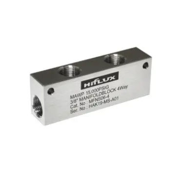 Manifold de 4 vías - MFB series - HIFLUX - de acero inoxidable / industrial