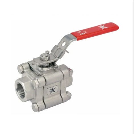 Válvula neumática - V88-FS-CF8M series - MARSVALVEUK - eléctrica / manual / de 3 piezas