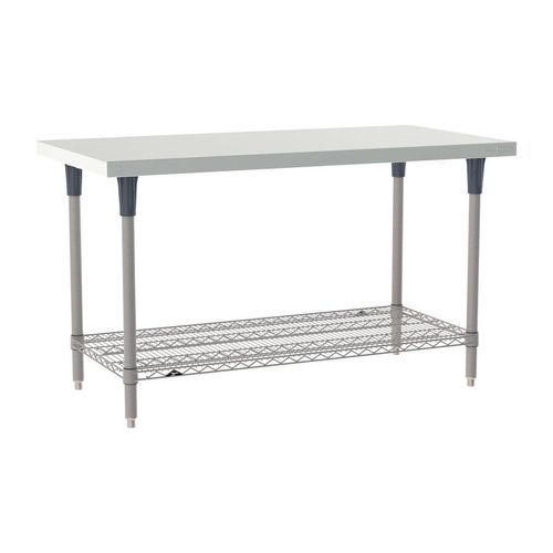 Mesa de trabajo de acero inoxidable - TW-K-304-K - METRO - para la industria agroalimentaria / de resina epoxi