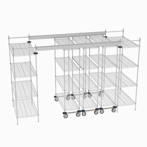 Sistema de estanterías para depósito de almacenamiento - Top-Track - METRO - con tablas / dinámico / móvil