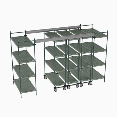 Sistema de estanterías industrial - Top-Track - METRO - con tablas / dinámico / móvil