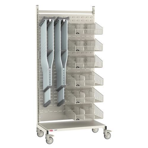 Panel perforado con cubetas con abertura frontal - qwikSIGHT - METRO