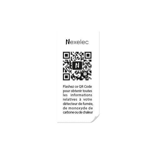 Etiqueta de identificación - QR’SAFE - NEXELEC - de códigos de barras / con motivos estampados / termosensible