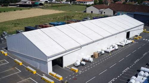 Refugio de almacenamiento de acero - Premium - Locabri - con estructura de acero galvanizado / de aluminio / industrial