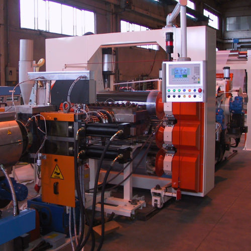 Línea de extrusión monoestrato - Agripak srl - multicapas / para envases termoformados / compacta