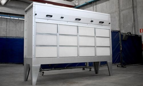 Cabina de pintura con filtro seco - ULTRATECH Srl - cerrada / para piezas de recambio / modular