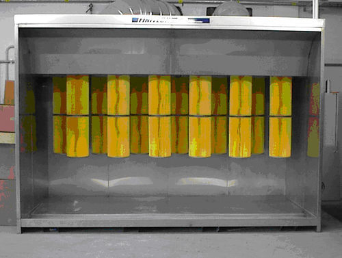 Cabina de empolvado con filtro autolimpiante - CVP - ULTRATECH Srl - modular / automática