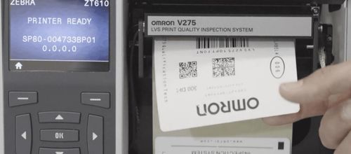 Verificador de códigos de barras online - OMRON V275 - AIS Vision Systems S.L. - 2D / 1D
