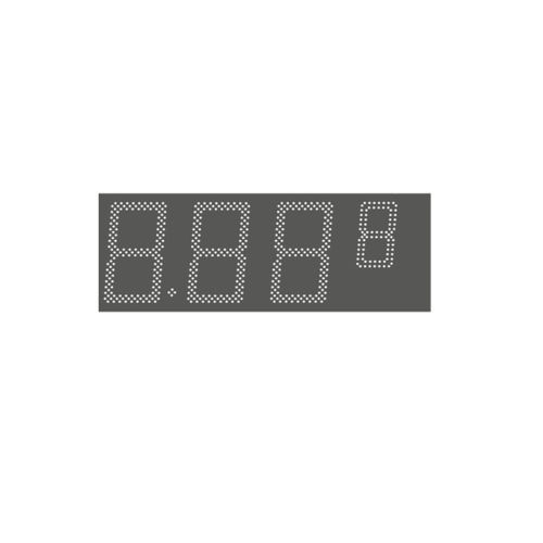 Visualizador LED - DIS Series - HITECHLED SRL - digital / de 4 dígitos / de 3 dígitos
