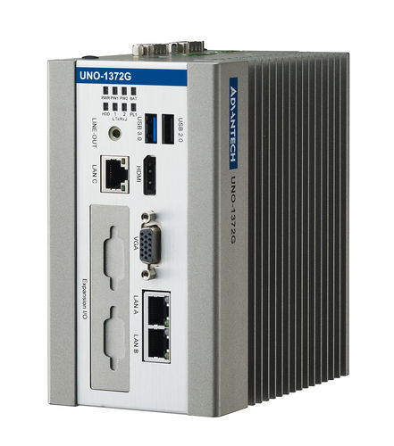 PC embarcado - UNO-1372G - ADVANTECH - en riel DIN / Intel® Atom E3845 / VGA