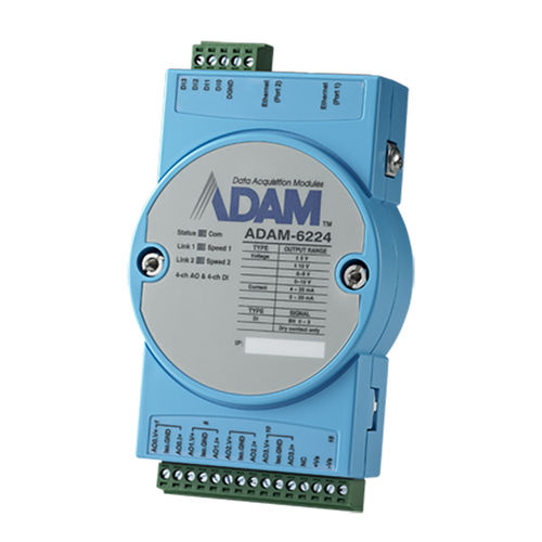 Módulo de salida remoto - ADAM-6224 - ADVANTECH - analógico / Modbus TCP / Ethernet