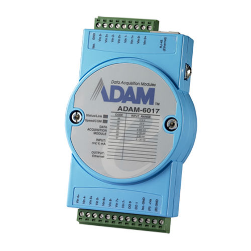 Módulo de entrada analógico - ADAM-6017 - ADVANTECH - Ethernet / Modbus TCP / con 8 entradas analógicas