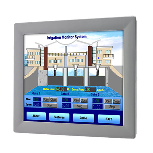 Monitor LCD - FPM-2170G - ADVANTECH - con pantalla táctil resistiva / retroiluminación LED / industrial