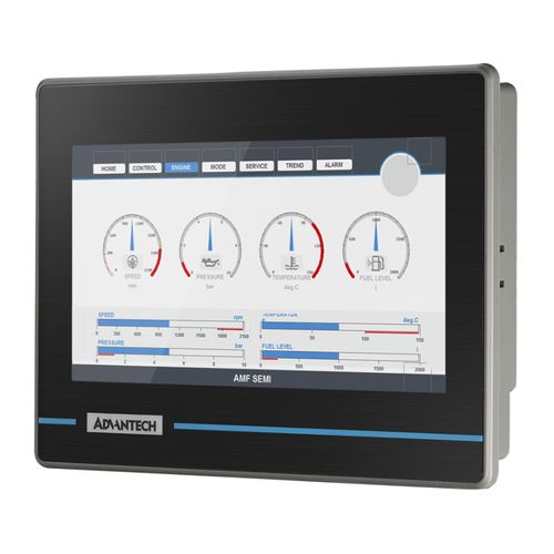 Terminal de operador con pantalla táctil resistiva - WOP-207K - ADVANTECH - empotrable / 800 x 480 / RISC