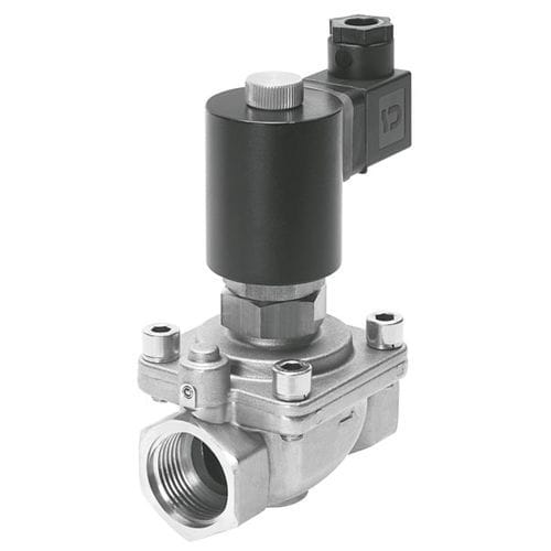 Electroválvula de control asistido - VZWF - FESTO - de 2 vías / NC / agua