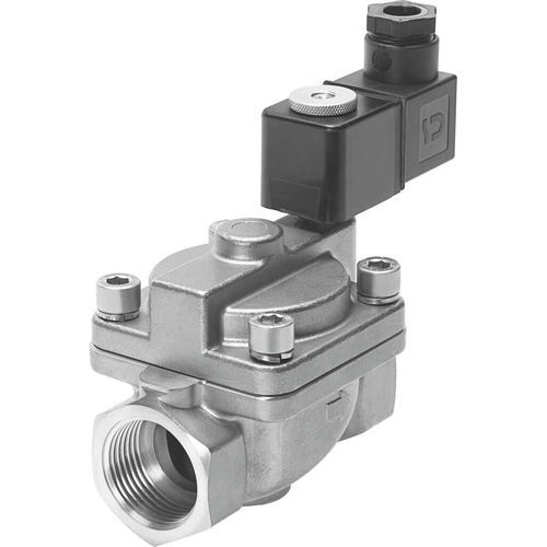 Electroválvula de control asistido - VZWP      - FESTO - de 2 vías / para gas / roscada