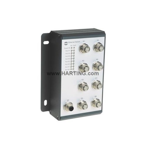Conmutador Ethernet no administrable - Ha-VIS eCon 4000 - HARTING - 8 puertos / de pared / rápido