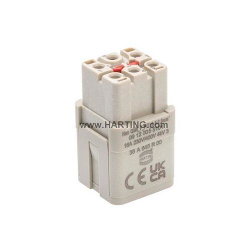 Conector de alimentación eléctrica - Han Q5/0_I_F_PIT_0.5-2.5 - HARTING - hembra / a presión / de corriente