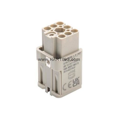 Módulo conector de alimentación eléctrica - Han Q7/0_I_F_PIT_0.14-1.5 - HARTING - de red / rectangular / hembra