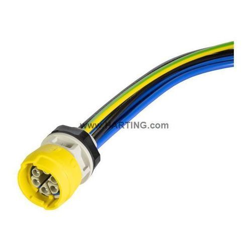 Pasamuros para paneles - S15_PFT_STR-FM_DC_F_6P - HARTING - para panel frontal / de múltiples pasadas / IP65