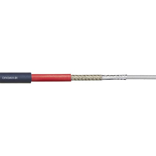 Cable eléctrico RF - chainflex® CFKOAX - igus® - coaxial / antipropagación de fuego / resistente al aceite