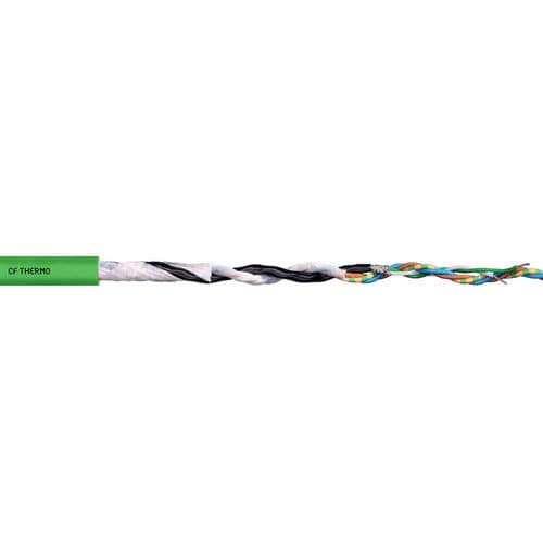 Cable eléctrico de datos - CFTHERMO - igus® - antipropagación de fuego / resistente al aceite / para sensor
