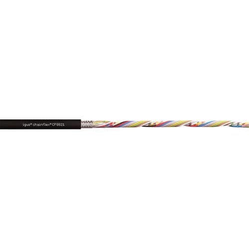 Cable eléctrico de datos - CF8821 - igus® - antipropagación de fuego / blindado / para entorno difícil