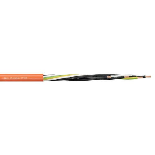 Cable eléctrico de alimentación - CF885 - igus® - antipropagación de fuego / resistente al aceite / blindado