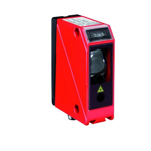 Sensor fotoeléctrico con supresión de fondo - HRTL 96B M/66.04S-S12  - Leuze electronic GmbH + Co. KG - detector de reflexión directa / rectangular / láser