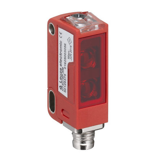 Sensor fotoeléctrico con supresión de fondo - HT3CL1/4P-M8 - Leuze electronic GmbH + Co. KG - detector de reflexión directa / rectangular / láser