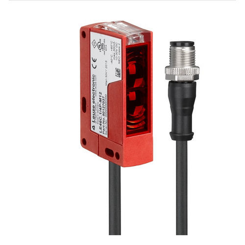Sensor fotoeléctrico con supresión de fondo - HT46CI/4P-200-M12  - Leuze electronic GmbH + Co. KG - detector de reflexión directa / rectangular / LED