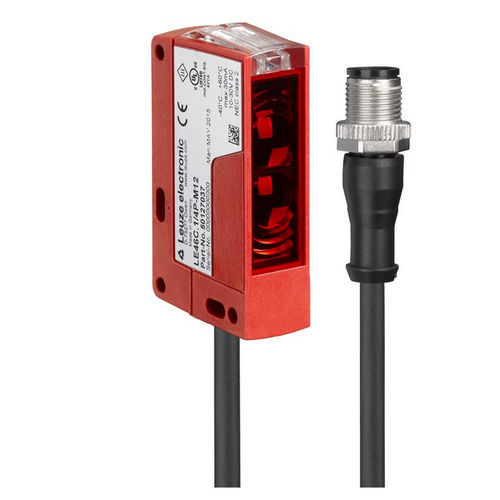 Sensor fotoeléctrico con supresión de fondo - HT46C/4X-200-M12  - Leuze electronic GmbH + Co. KG - detector de reflexión directa / rectangular / LED