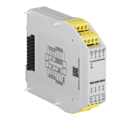 Módulo E/S digital - MSI-EM-IO84-03 - Leuze electronic GmbH + Co. KG - Ethernet / con salida de relé / de seguridad