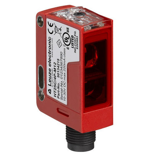 Sensor fotoeléctrico con supresión de fondo - HT25CI/4P-M12  - Leuze electronic GmbH + Co. KG - detector de reflexión directa / rectangular / LED