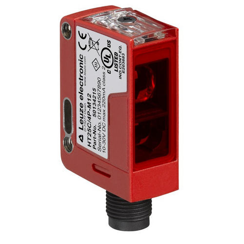 Sensor fotoeléctrico con supresión de fondo - HT25C.XL/4P-M12  - Leuze electronic GmbH + Co. KG - detector de reflexión directa / rectangular / LED