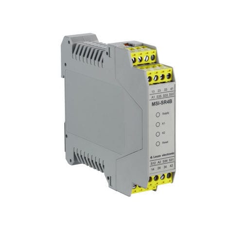 Relé de seguridad de parada de emergencia - MSI-SR4B-01  - Leuze electronic GmbH + Co. KG - 3NA / NA/NC / 1NC