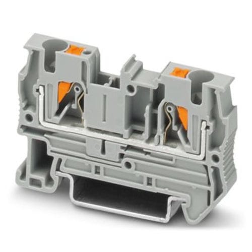Bloque de conexión enchufable - PT 4 - PHOENIX CONTACT GmbH & Co. KG - push-in / de interconexión / gris