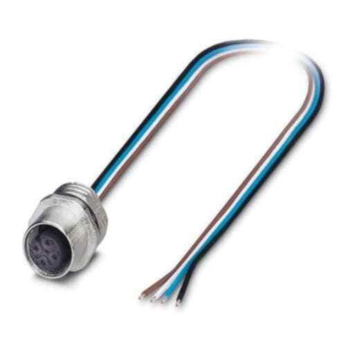 Cable eléctrico de alimentación - SACC-E-M12FS-4CON-PG9/0,5 - PHOENIX CONTACT GmbH & Co. KG - Socket / recto