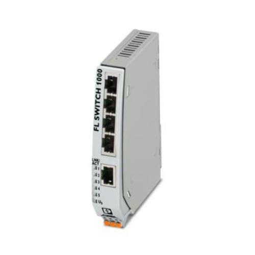 Conmutador Ethernet no administrable - FL SWITCH 1005NT - PHOENIX CONTACT GmbH & Co. KG - 5 puertos / en riel DIN / RJ45