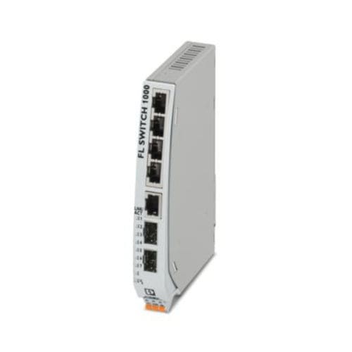Conmutador Ethernet no administrable - FL SWITCH 1005NT-2SFX - PHOENIX CONTACT GmbH & Co. KG - 7 puertos / en riel DIN / RJ45