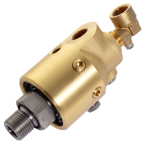 Racor giratorio para agua - 157-326-342168 - DEUBLIN COMPANY - de 2 pasos / de latón / de acero inoxidable