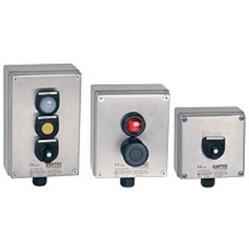 Caja botonera con 3 botones - BARTEC - IP65 / ATEX / de material plástico
