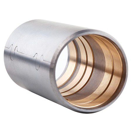 Cojinete liso bimetálico - AuGlide® - GGB - cilíndrico / de acero / de bronce
