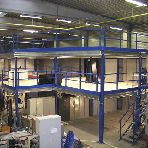 Entreplanta industrial con sistema de ordenación - TraviForm® - CORNIX - para plataforma / para palés / para altas cargas