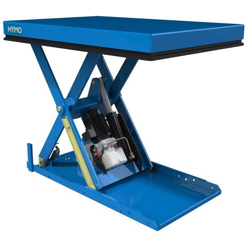 Mesa elevadora de tijera - EAX series - HYMO - hidráulica / estacionaria / de carga