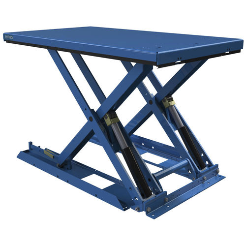 Mesa elevadora de tijera larga - MXT series - HYMO - eléctrica / estacionaria / extraplana